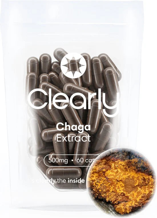 Clearly Chaga Extract - 500mg (60 capsules)