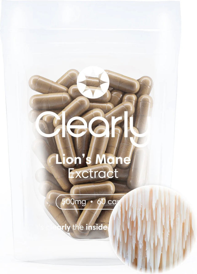 Clearly Lion's Mane Extract - 500mg (60 capsules)