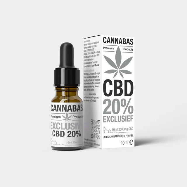 Flesje krachtige Cannabas CBD Olie 20%, maximale sterkte