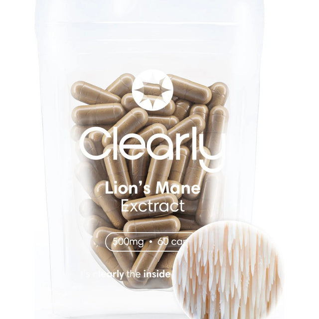 Clearly Lion's Mane Extract - 500mg (60 capsules)