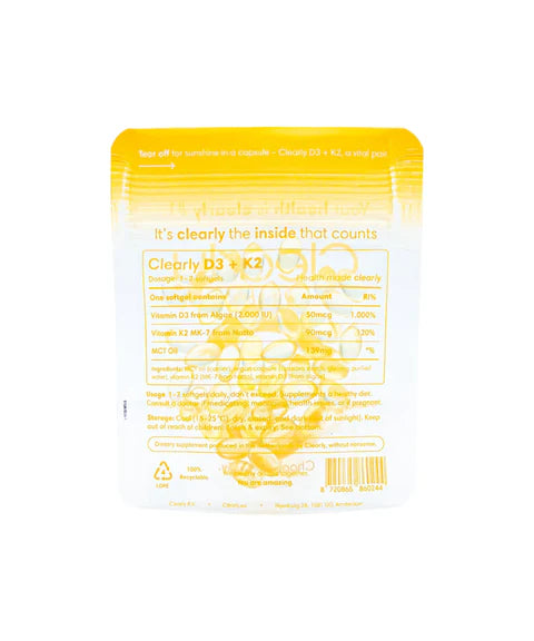 Clearly D3 + K2 - (60 capsules)