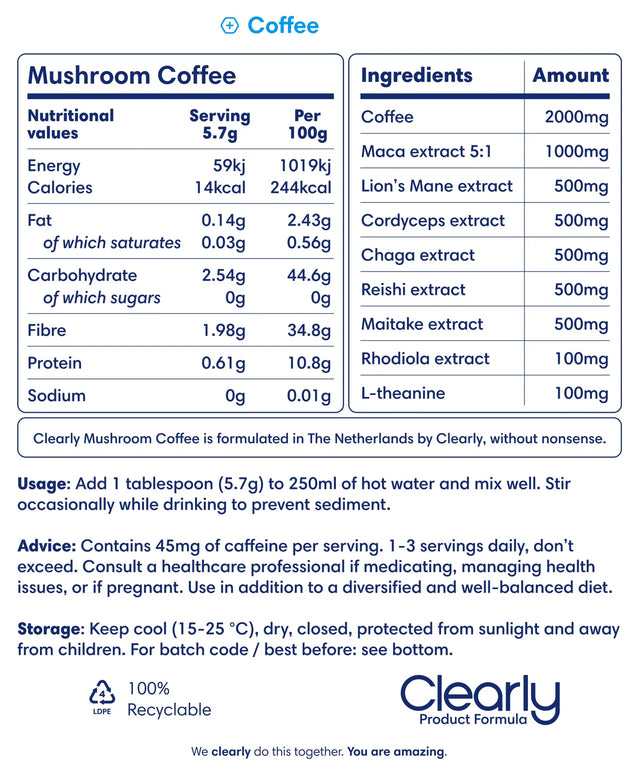Clearly Not Coffee - 250 gram ( 30 porties )
