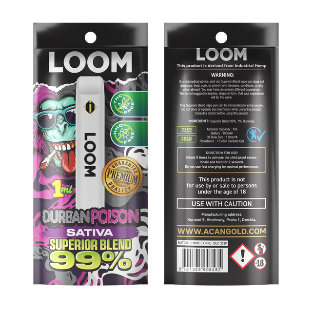 LOOM Superior Blend Pen 1ml - Disposable Vape Pen