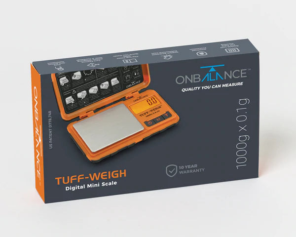 On Balance TUFF - Weight Pocket Scale (100 gram x 0.01 gr) - Zak Weegschaal (oranje)