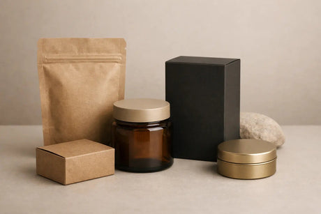 Discreet gepresenteerde sex edibles in een rustige en minimalistische setting