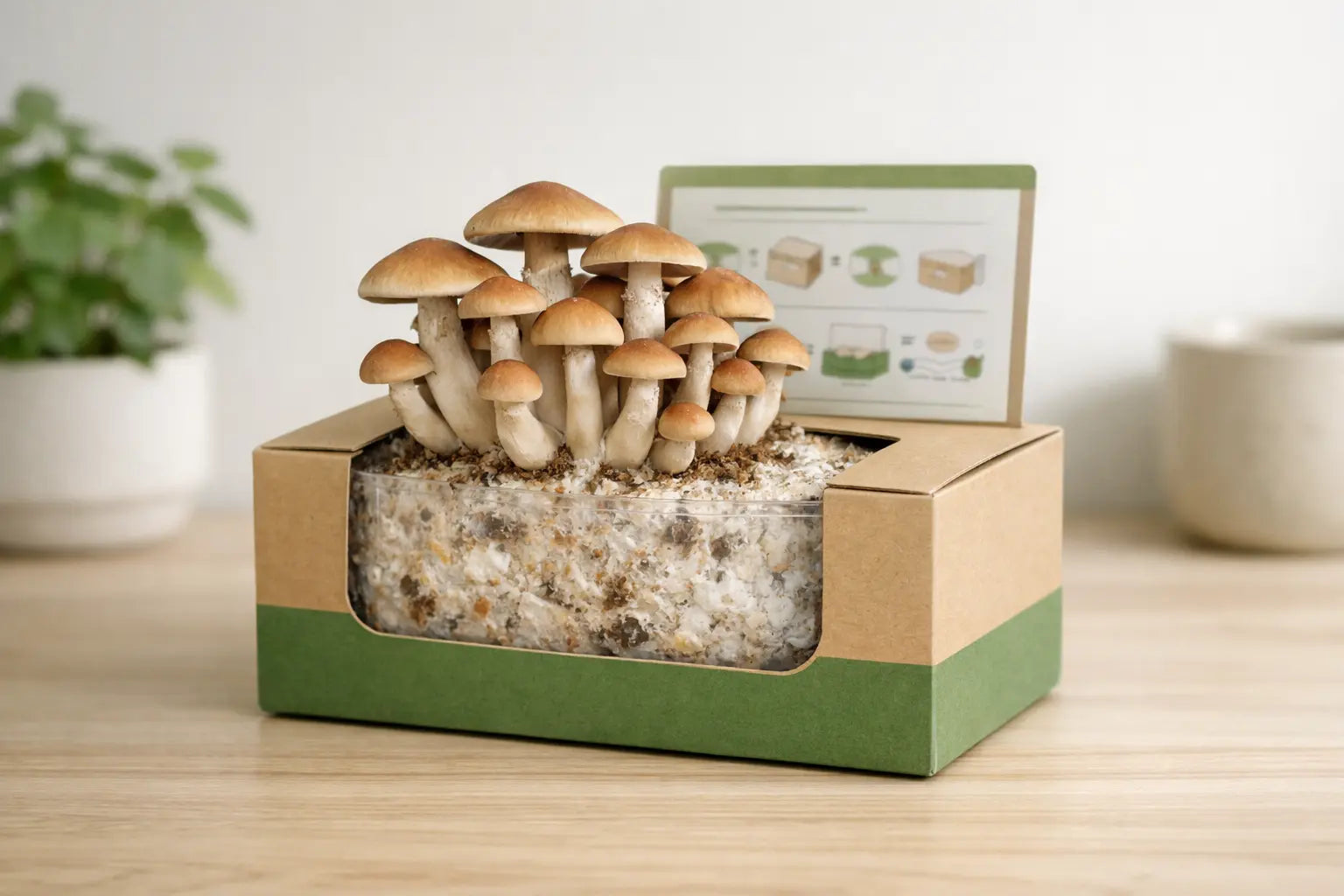 Mushroom growkit voor zelf paddenstoelen kweken in huis