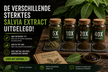 De verschillende sterktes salvia extract uitgelegd!