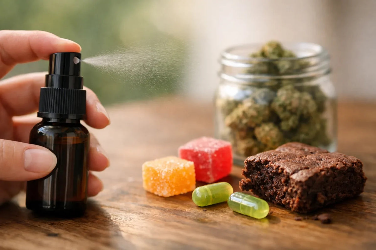 THC-mondspray vs. edibles: opname en werking vergeleken