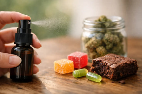 THC-mondspray vs. edibles: opname en werking vergeleken