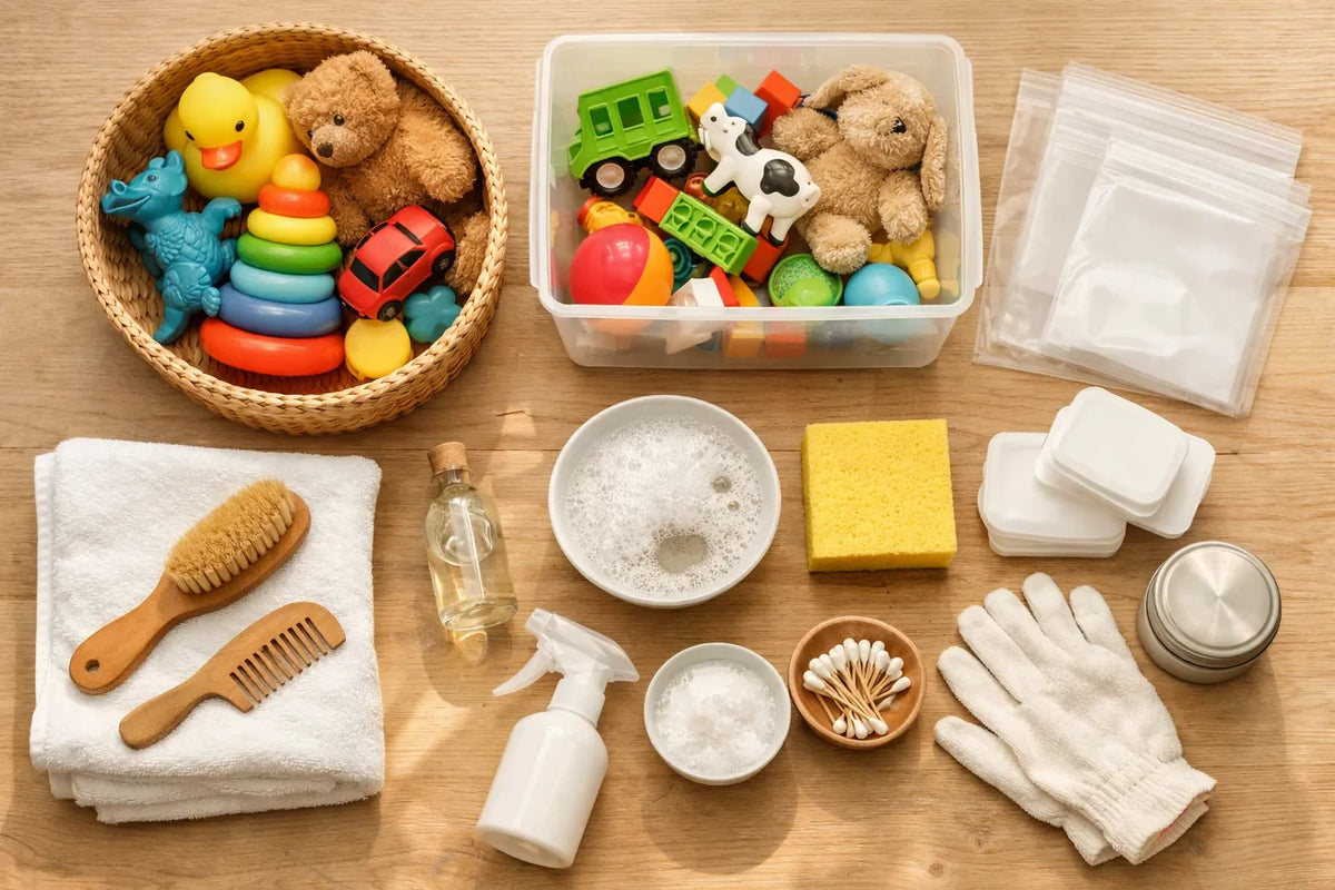 Toys schoonmaken en bewaren: hygiëne in 4 stappen