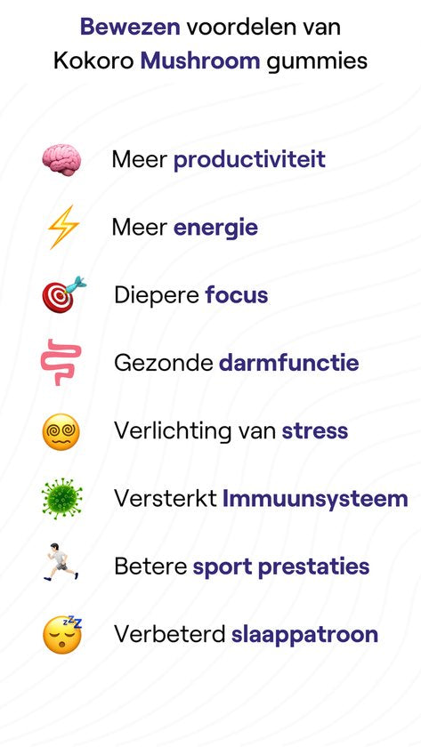 Kokoro Mushroom Gummies - 60 stuks