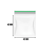 Zip-Lock Bag Blanco 40 x 40 mm (100 stuks) 0,6 dikte - Green Line