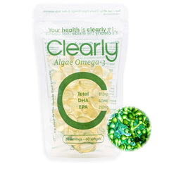 Clearly Algea Omega 3 - 60 softgels (30 servings)