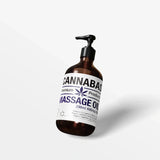 Fles Cannabas CBD Massageolie voor een ontspannende massage