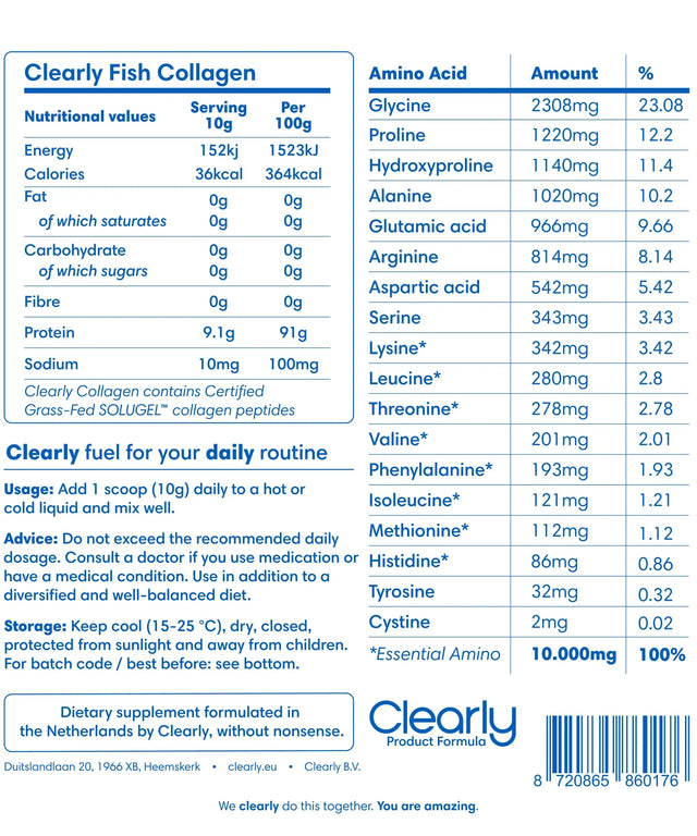 Clearly Viscollageen - 300gr (30 servings)