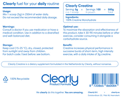 Clearly Creatine - 500gr (100 servings)