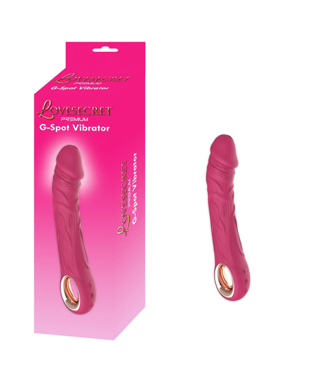 De roze Lovesecret LS08 realistische G-Spot vibrator van body-safe siliconen