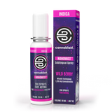 Cannablast Indica Spray met Wild Berry smaak voor diepe, rookvrije ontspanning

