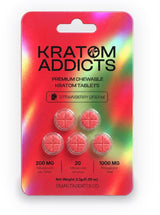 Kratom Addicts Premium Kratom Tablets - 5 stuks