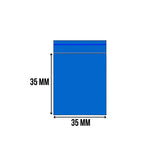Zip-Lock Bag Blauw 35 X 35 mm (100 stuks) 0.06 mm