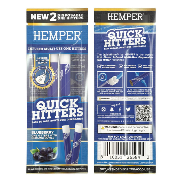 Hemper Quick Hitters disposable one hitter met smaakballetje
