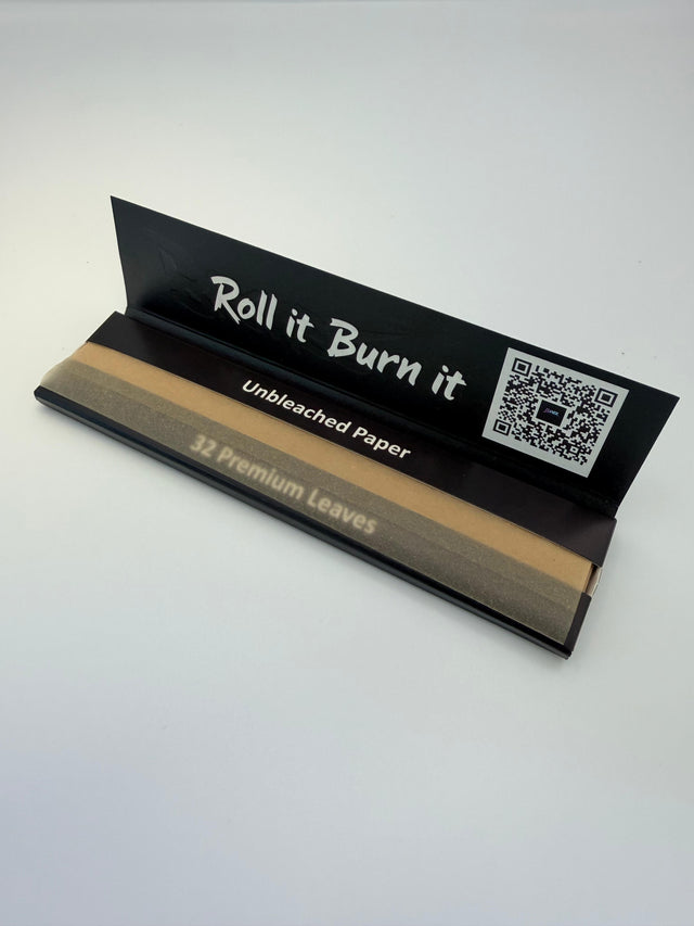 Burner King Size Slim Rolling Papers Ongebleekt – 50 stuks