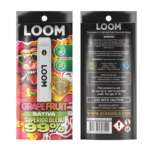 LOOM Superior Blend Pen 1ml - Disposable Vape Pen
