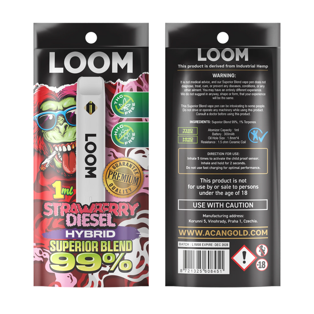 LOOM Superior Blend Pen 1ml - Disposable Vape Pen