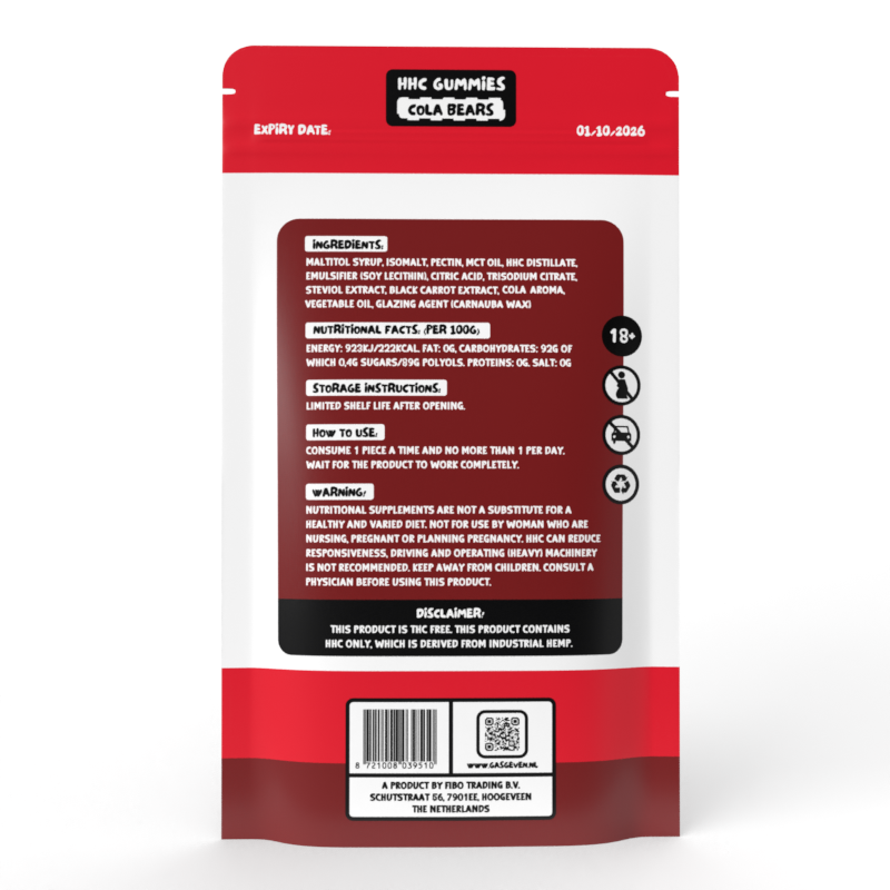 Stoney HHC Gummies Cola Bears 250 мг