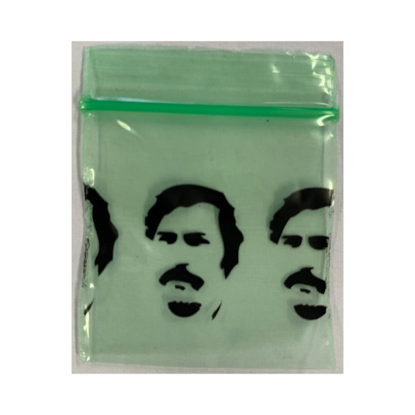 Zip-Lock Bag PPrint 30 mm x 30 mm (100 stk.) - Grøn 0.06 mm