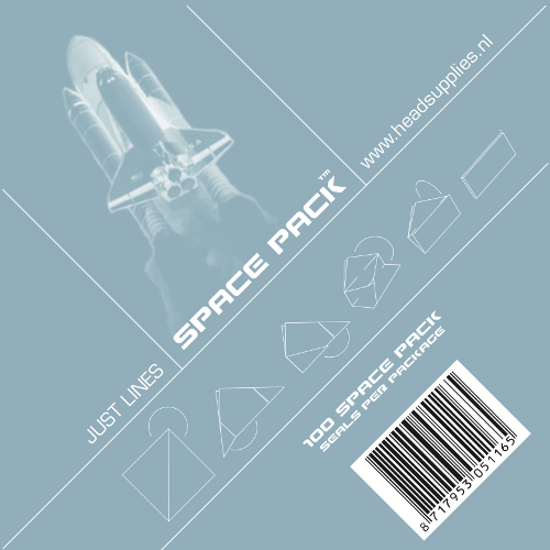 SpacePack Just Lines Groot seals - 100 stuks