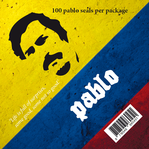 Pablo Groot Bedrukt seals - 100 stuks