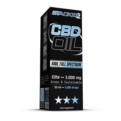 Stacker 2 CBD Elite - CBD Olie met 10% CBD - Raw | Full Spectrum - 30ml - 3000mg CBD - product doosje