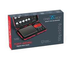 On Balance TUFF - Weight Pocket Scale (100 gram x 0.01 gr) - Zak Weegschaal (rood)